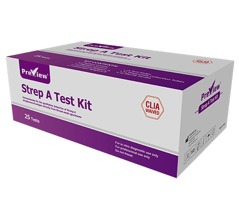Strep A Rapid Test Strip - (25 Tests)