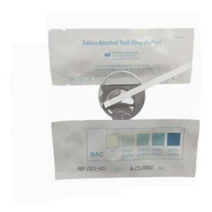 Alcohol Saliva Test Strip Kit – Measures Blood Alcohol Content from 0.02% to 0.30%