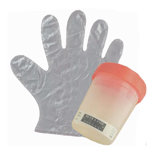 Drug Testing Glove and Cup with Temperature Strip Kit